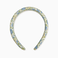 wide headband green floral