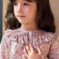 emanuella smocked shirt