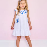 evelyn embroidered dress