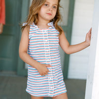 stripe terry dress