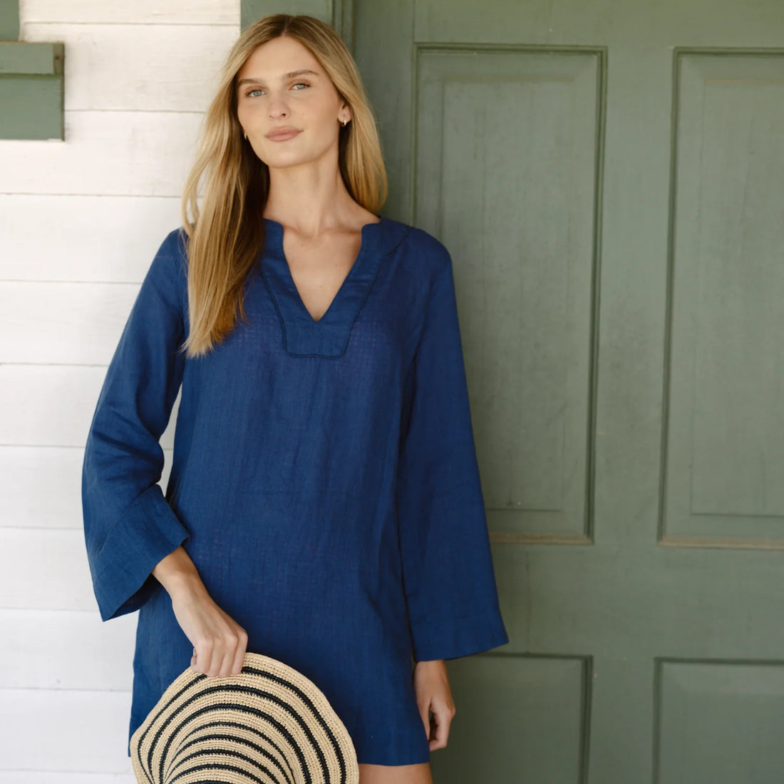 linen tunic dress