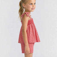 smocked short set