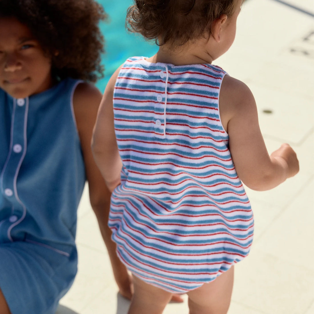 stripe terry bubble