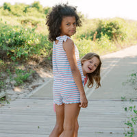 bb stripe terry short set