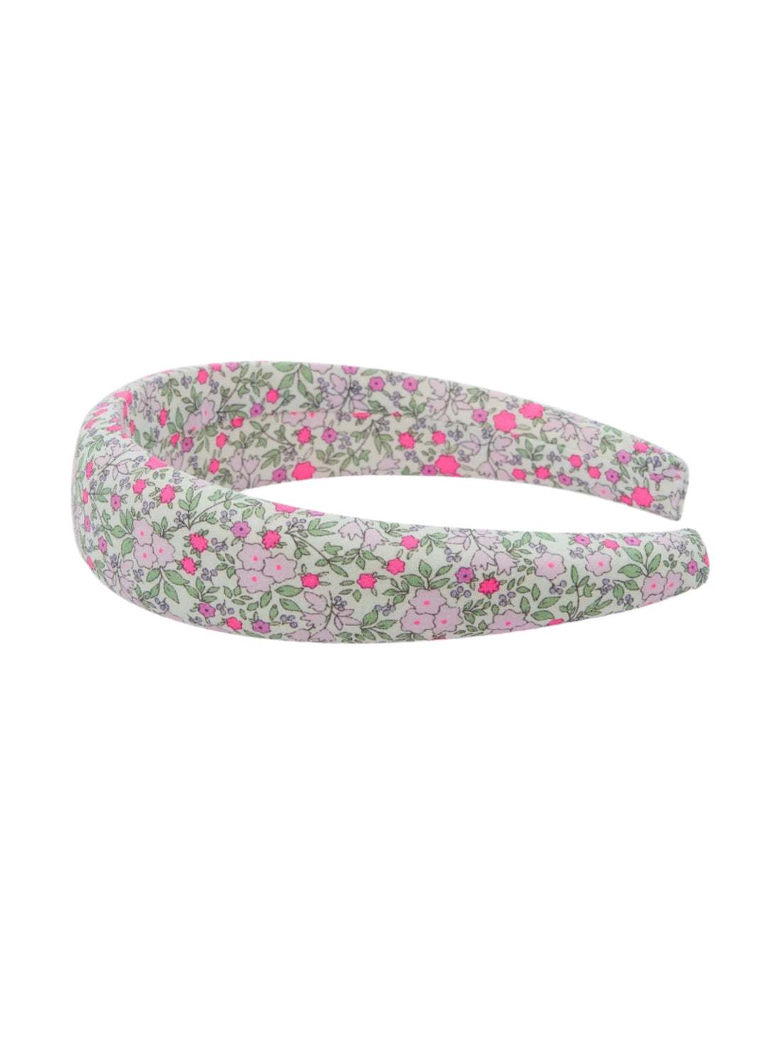 wide headband fuchsia floral