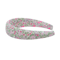 wide headband fuchsia floral