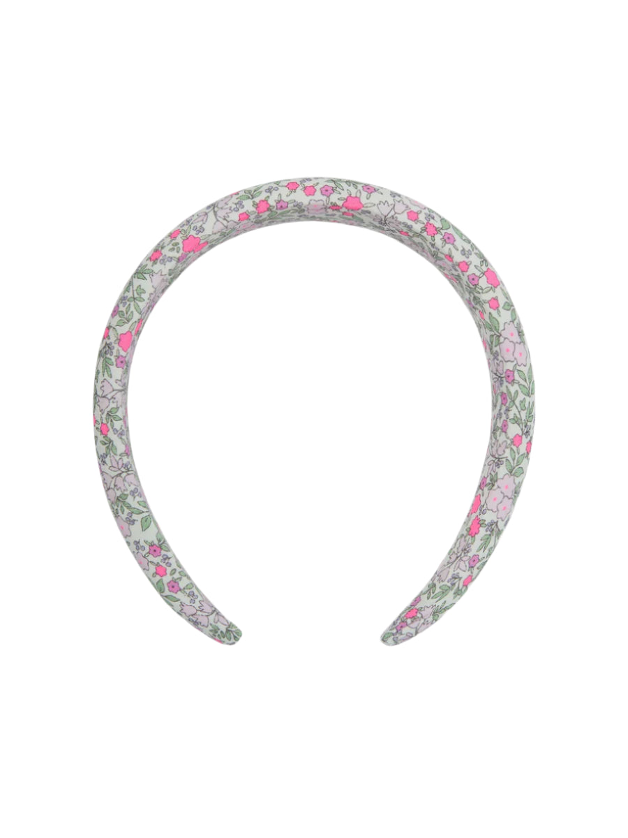 wide headband fuchsia floral