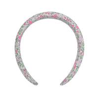 wide headband fuchsia floral