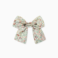 ribbon bow clip blue floral