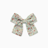 ribbon bow clip blue floral