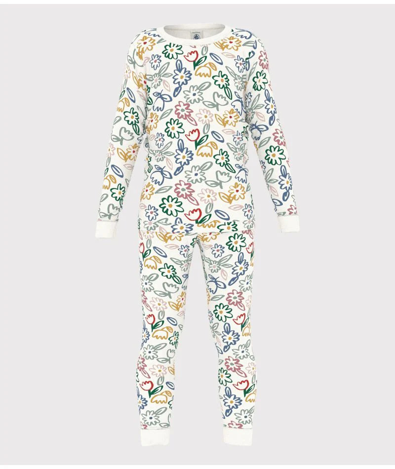 long sleeved floral top & pant set