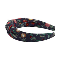 knot headband black pomegranate