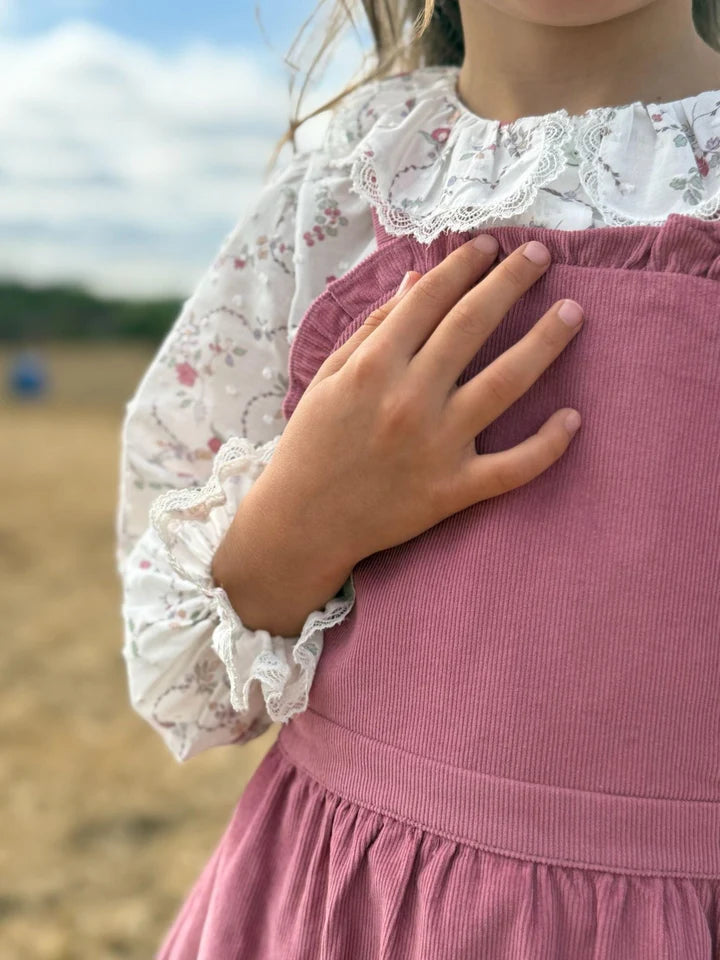 alexa cord pinafore skirt