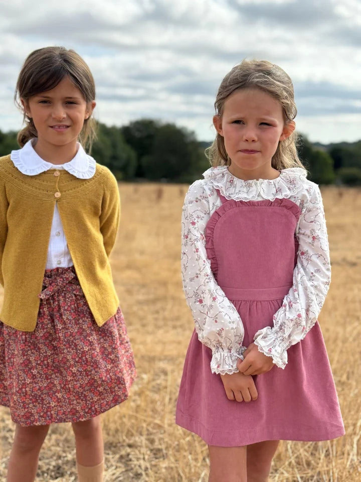 alexa cord pinafore skirt