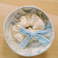 scrunchie lemon stripe