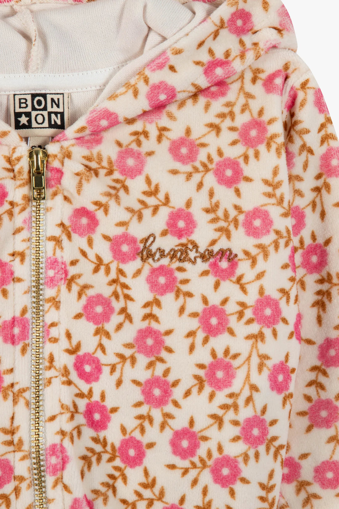 lino cotton zip hoodie