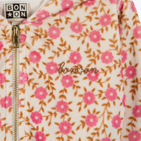 lino cotton zip hoodie