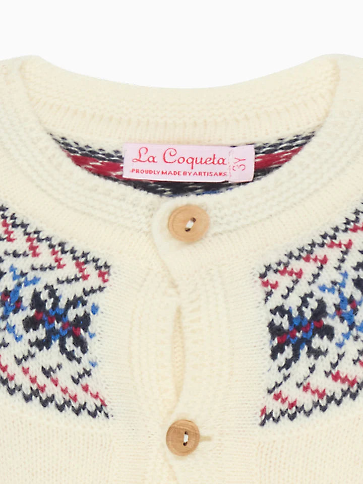 fair isle baby cardigan