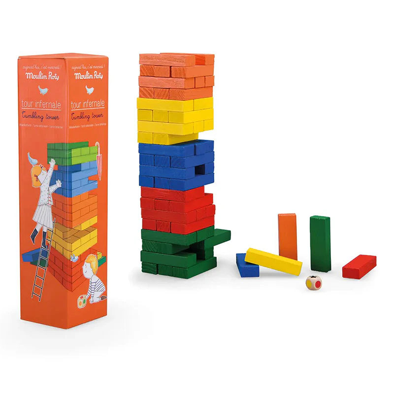 wooden tumbling tower