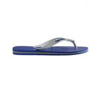 kids marine blue brazil logo sandals