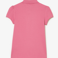 scalloped polo shirt