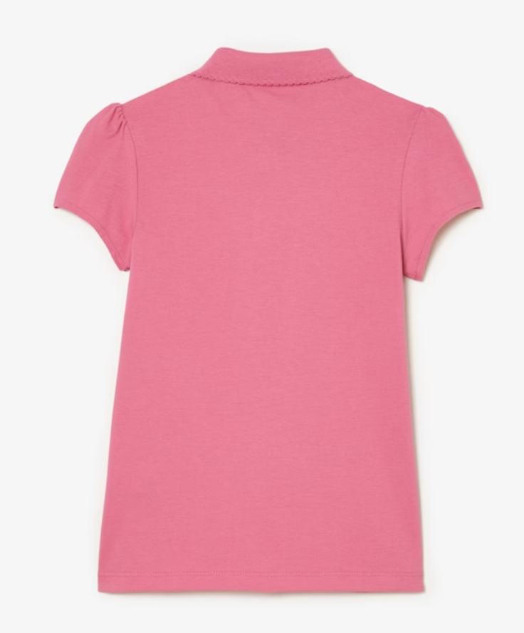 scalloped polo shirt