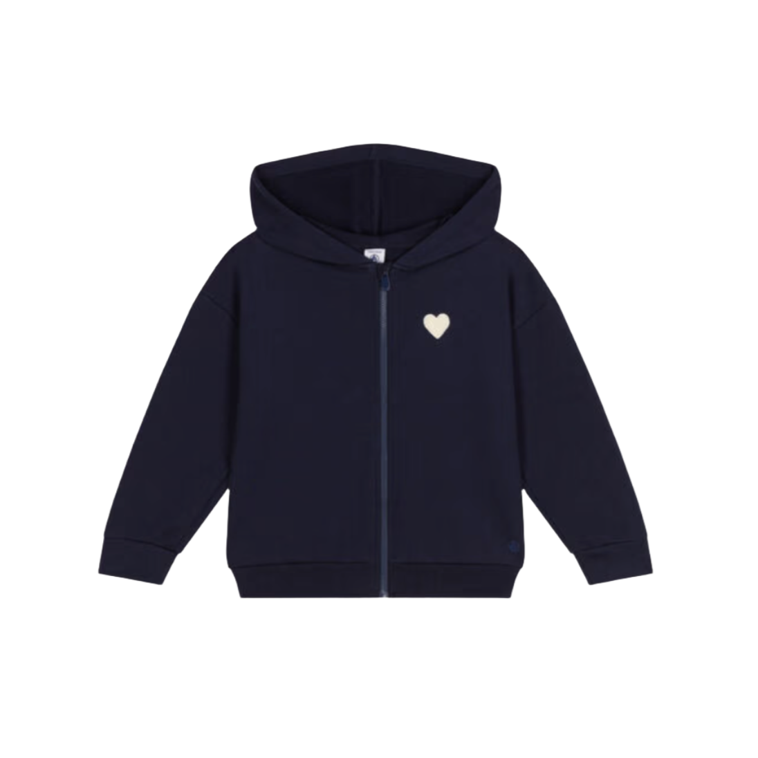 heart zip up hoodie