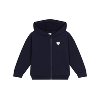heart zip up hoodie