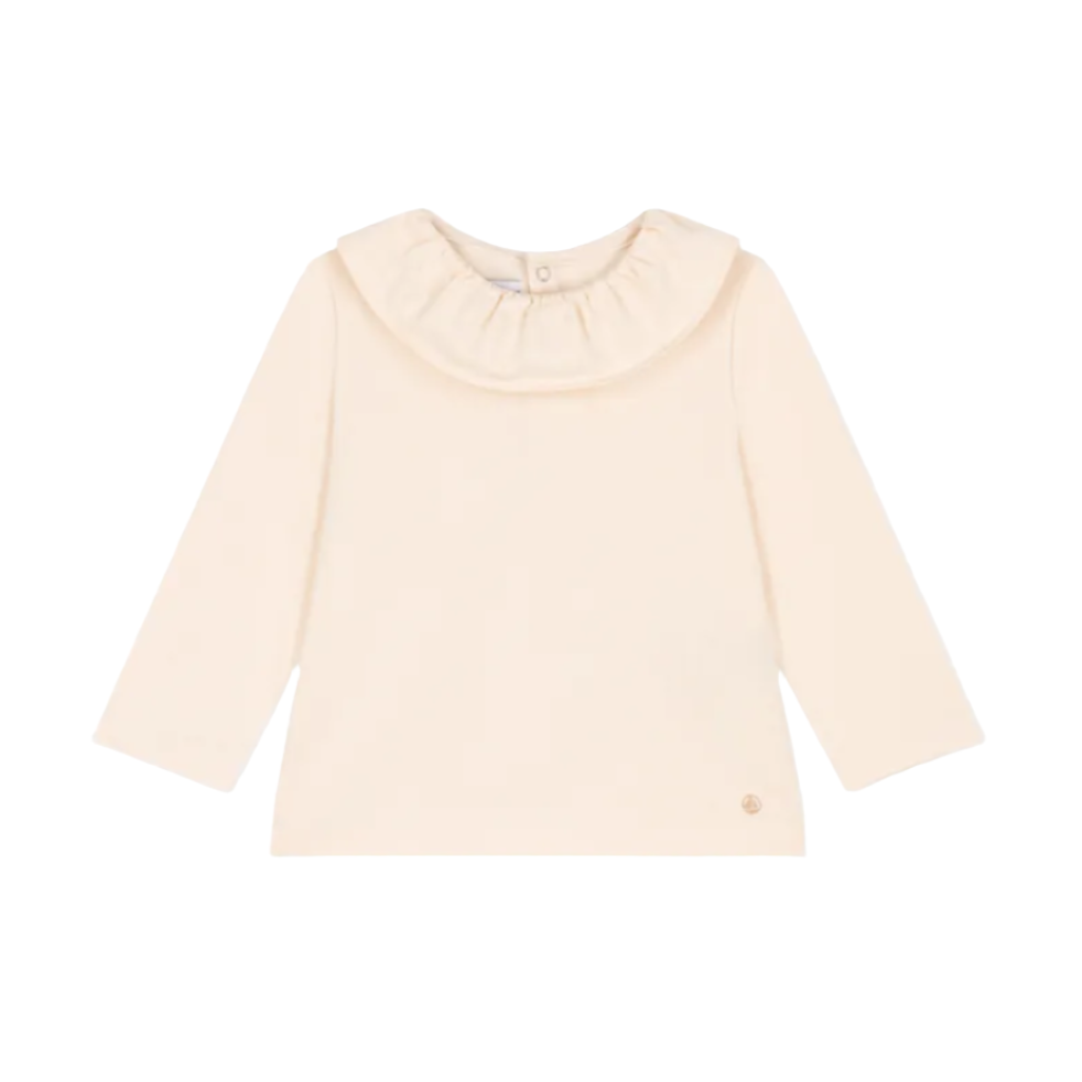 ls ruffle collar top