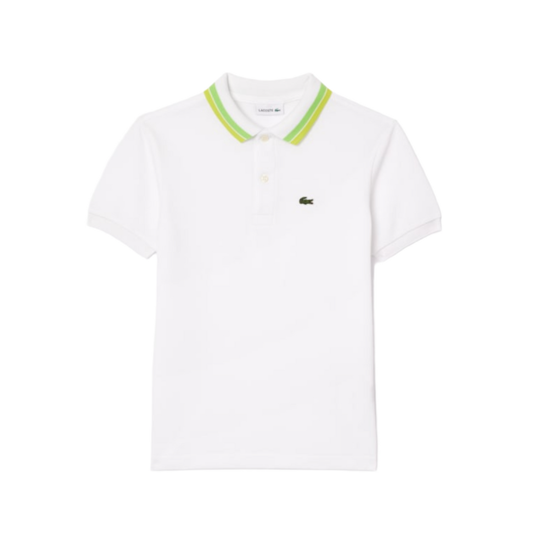 striped collar polo