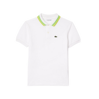 striped collar polo