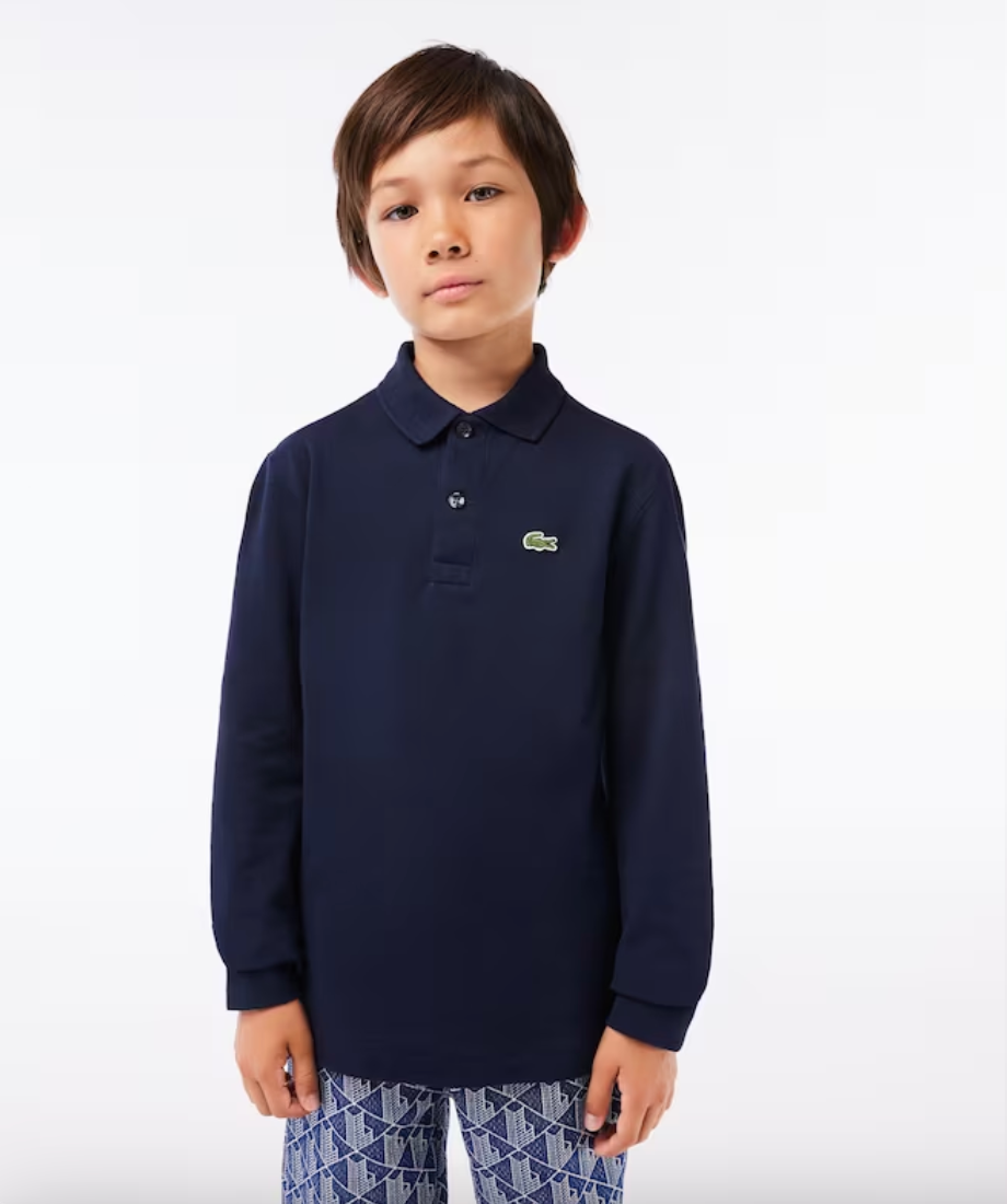 long sleeve kids polo shirt