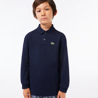 long sleeve kids polo shirt