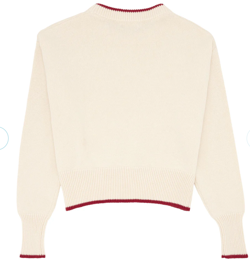 cream sweater