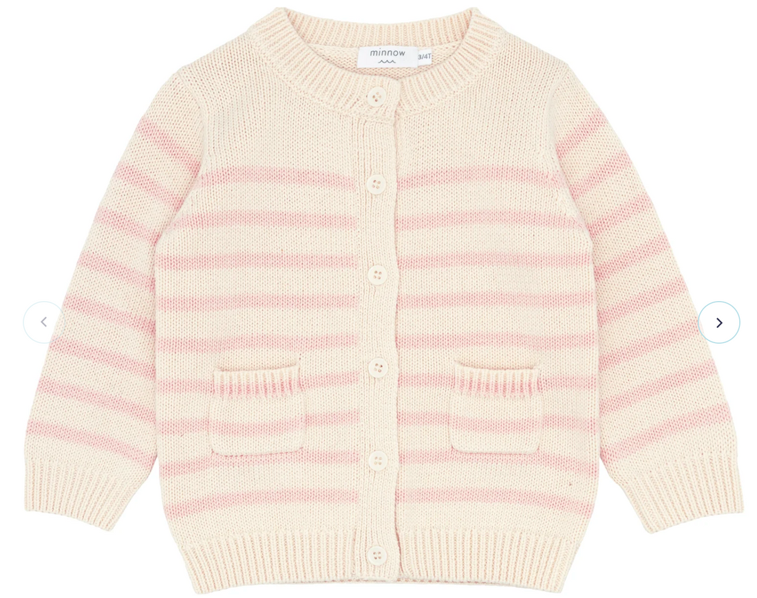 baby stripe knit cardigan