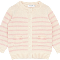 baby stripe knit cardigan