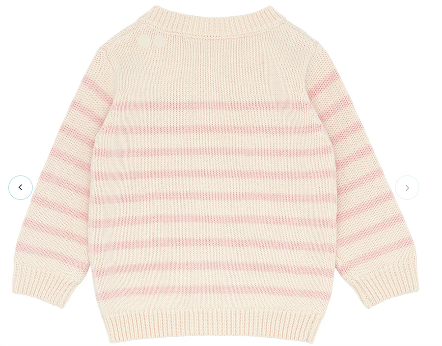 baby stripe knit cardigan