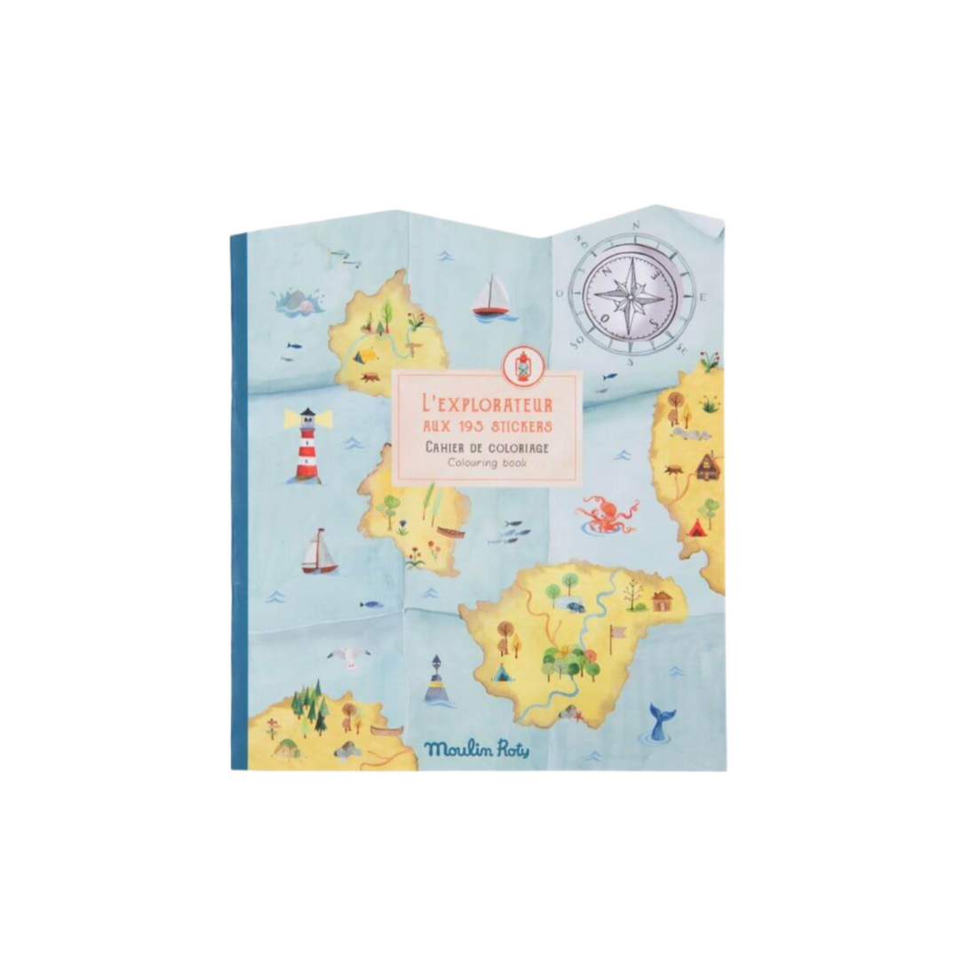 explorer coloring book and stickers