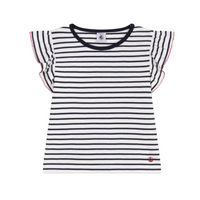 sleeveless stripe tee