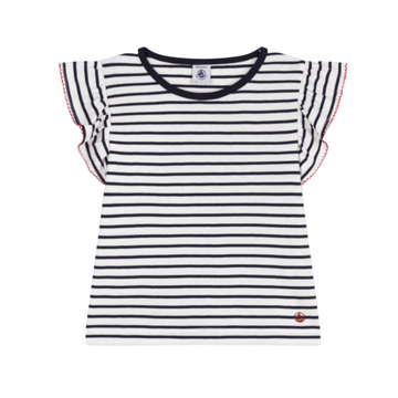 sleeveless stripe tee