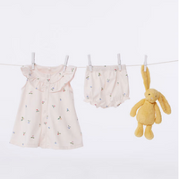 fruit print romper
