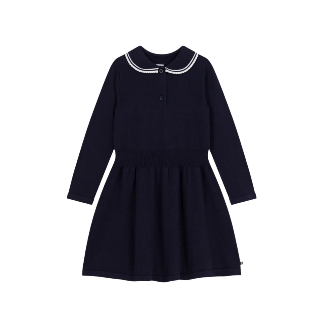peter pan collar knit dress