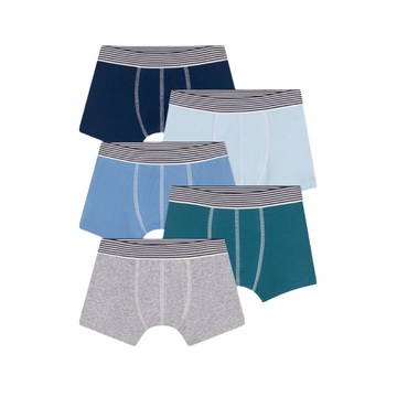 5 pk solid boxers