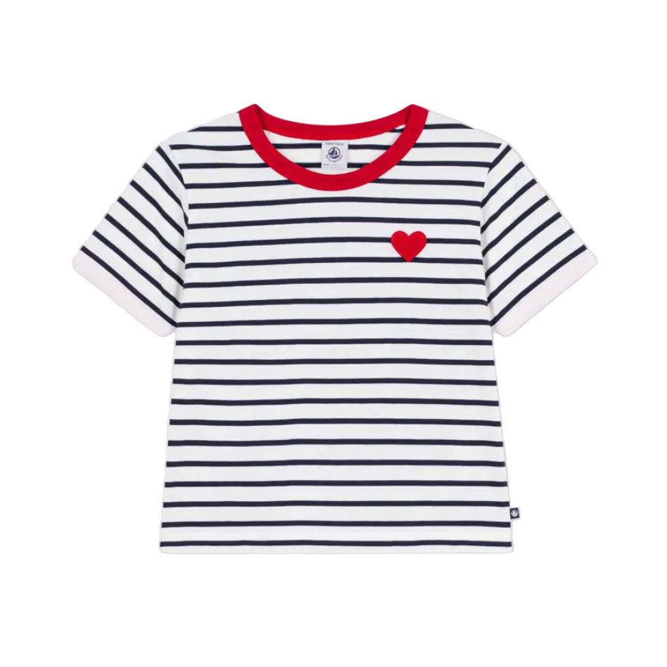 ss heart badge tee