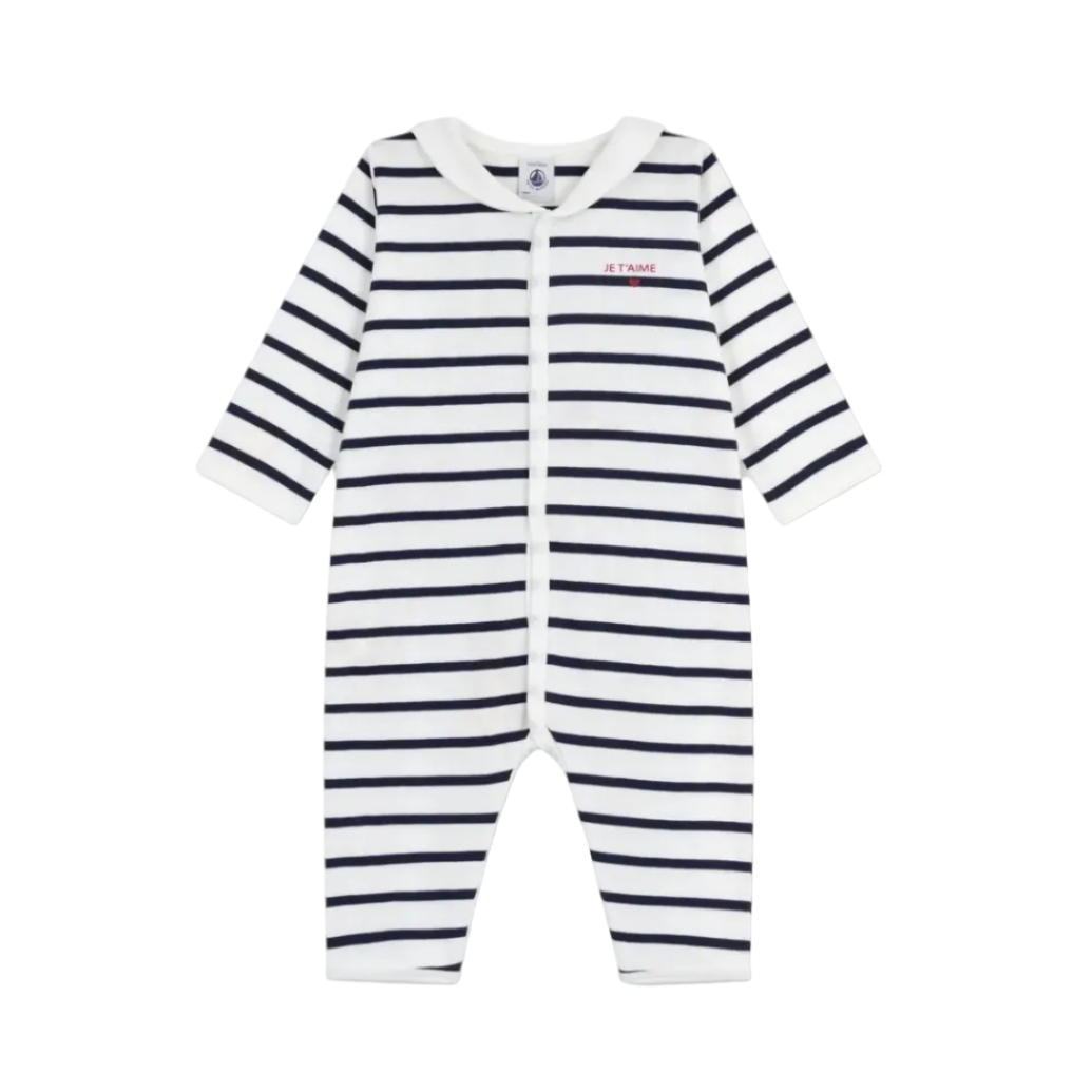 stripe sailor romper