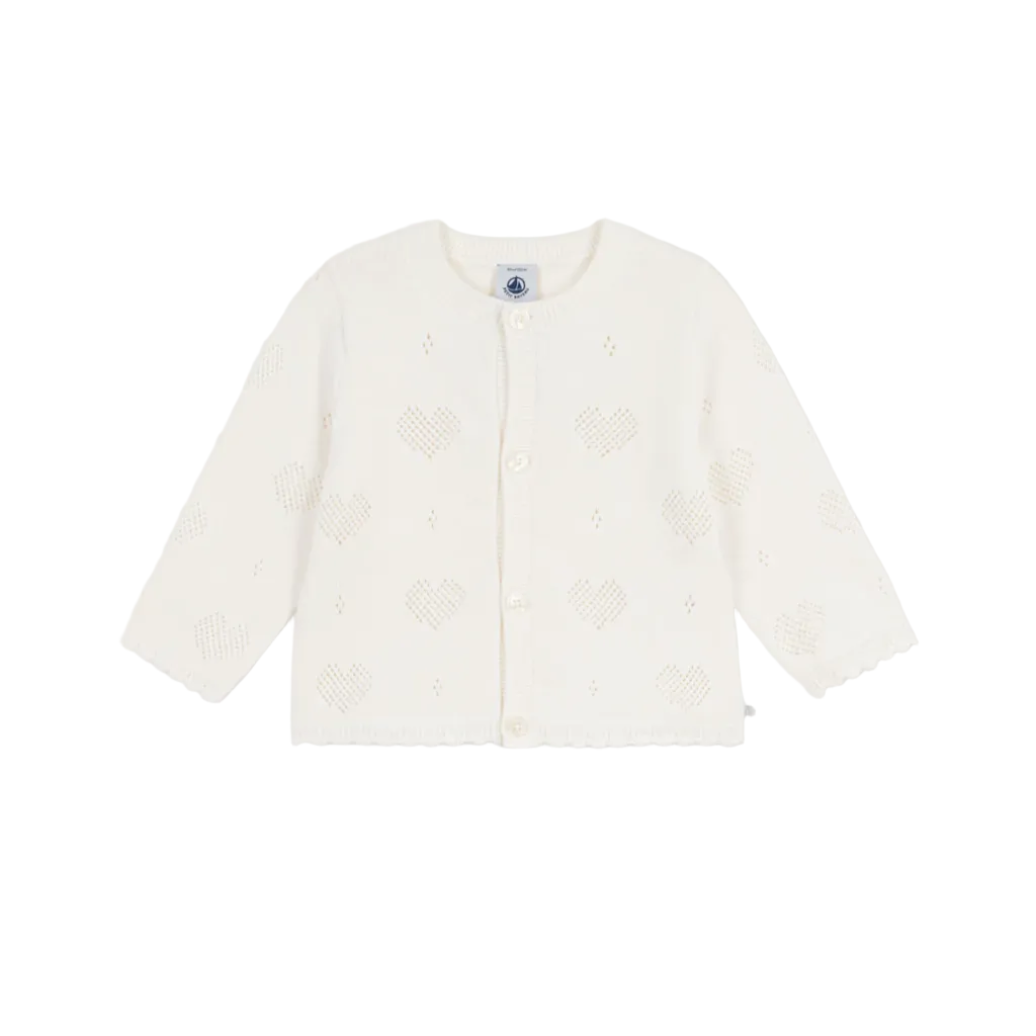 heart detail cardigan