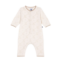 ls knit pointelle romper