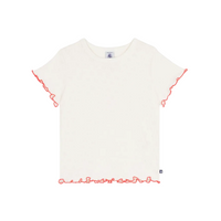 ss heart pointelle tee