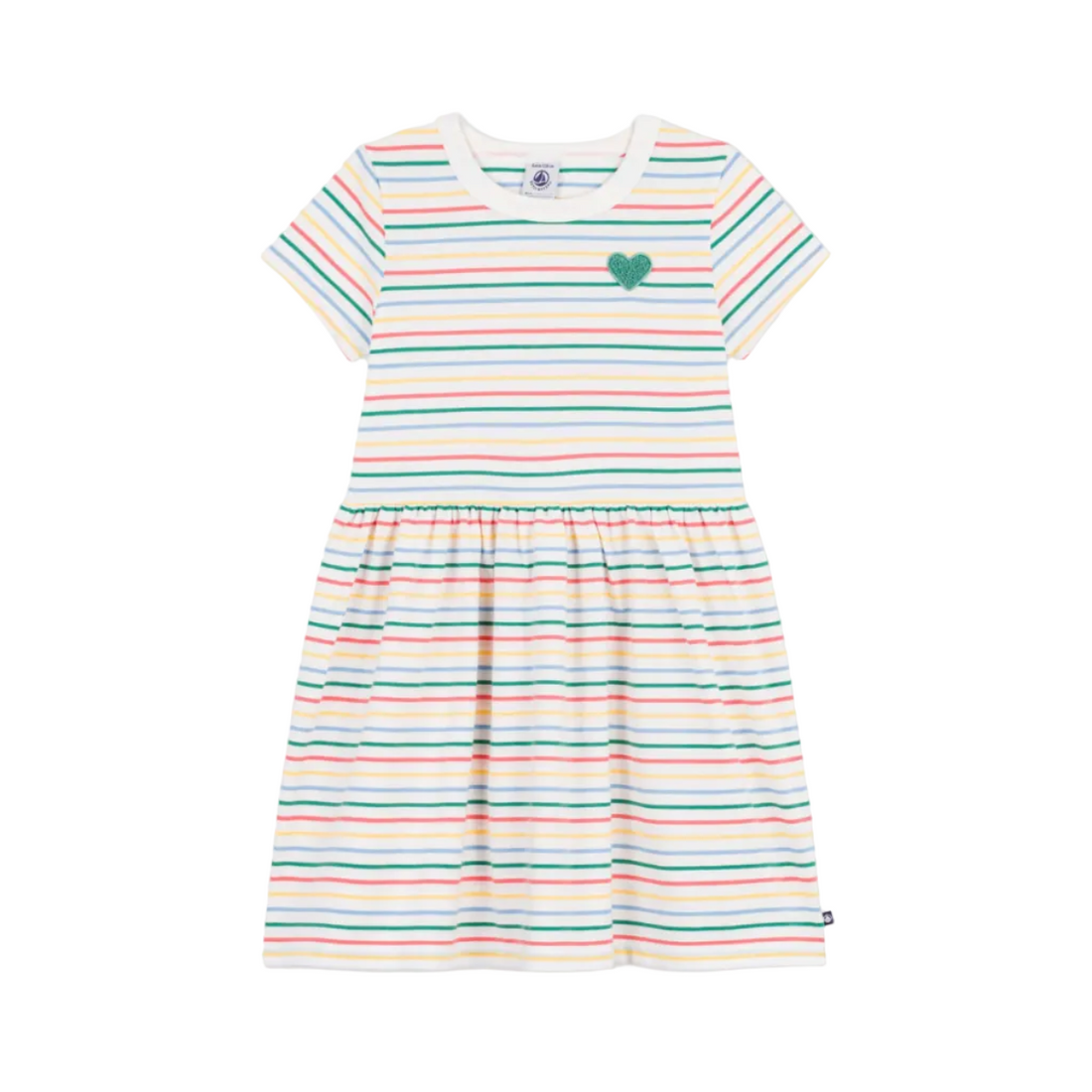 ss heart stripes dress