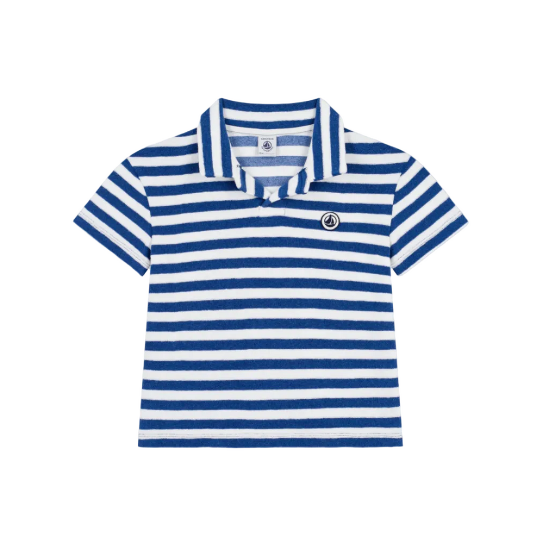ss stripe terry polo